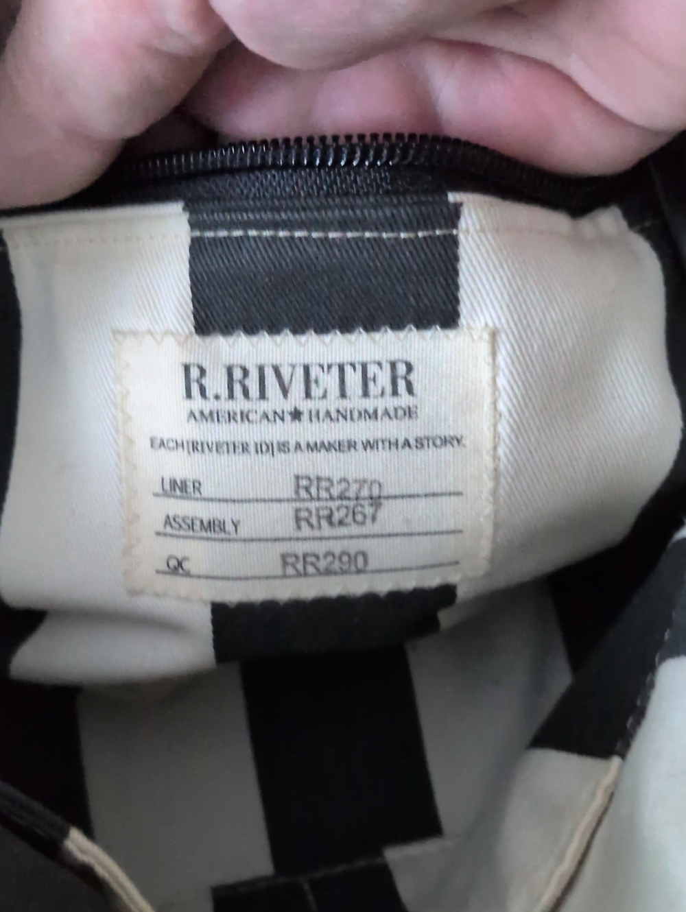 R. Riveter Canvas Hopper Crossbody Bag - Picture 8 of 8